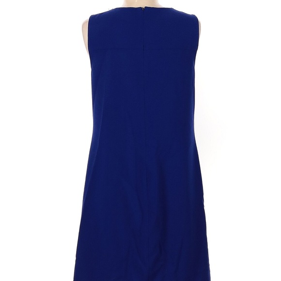 Ann Taylor Blue & black sleeveless sheath dress 10 - Picture 2 of 9